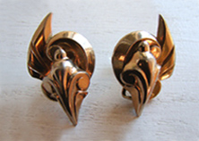 1940s art deco earrings