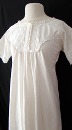 close up 1920's nightdress