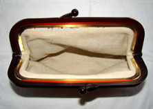 60's lucite clutch frame