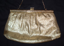 1960's gold vintage purse