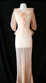 pink 1930s dress