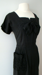 black 1950's dress