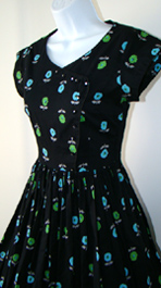 side of 50's party dress