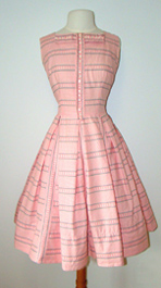 pink 1950s dress