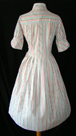 back of shirtwaist dress