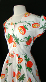 50's vintage tomato dress