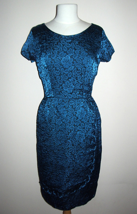 vintage dark blue dress