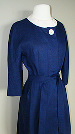 blue 1960's coat dress