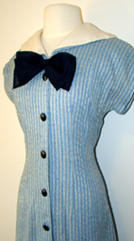 blue 1960's dress