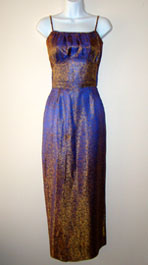 vintage 1960s brocade evening dress