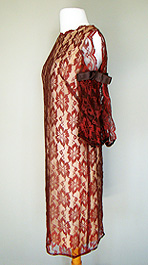 lace 1960's shift dress