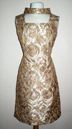 gold 1960's dress