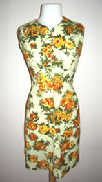 floral 60s vintage dress