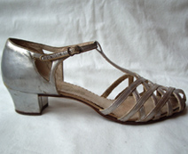 silver 1930's heels
