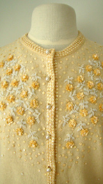 beaded 60's sweater